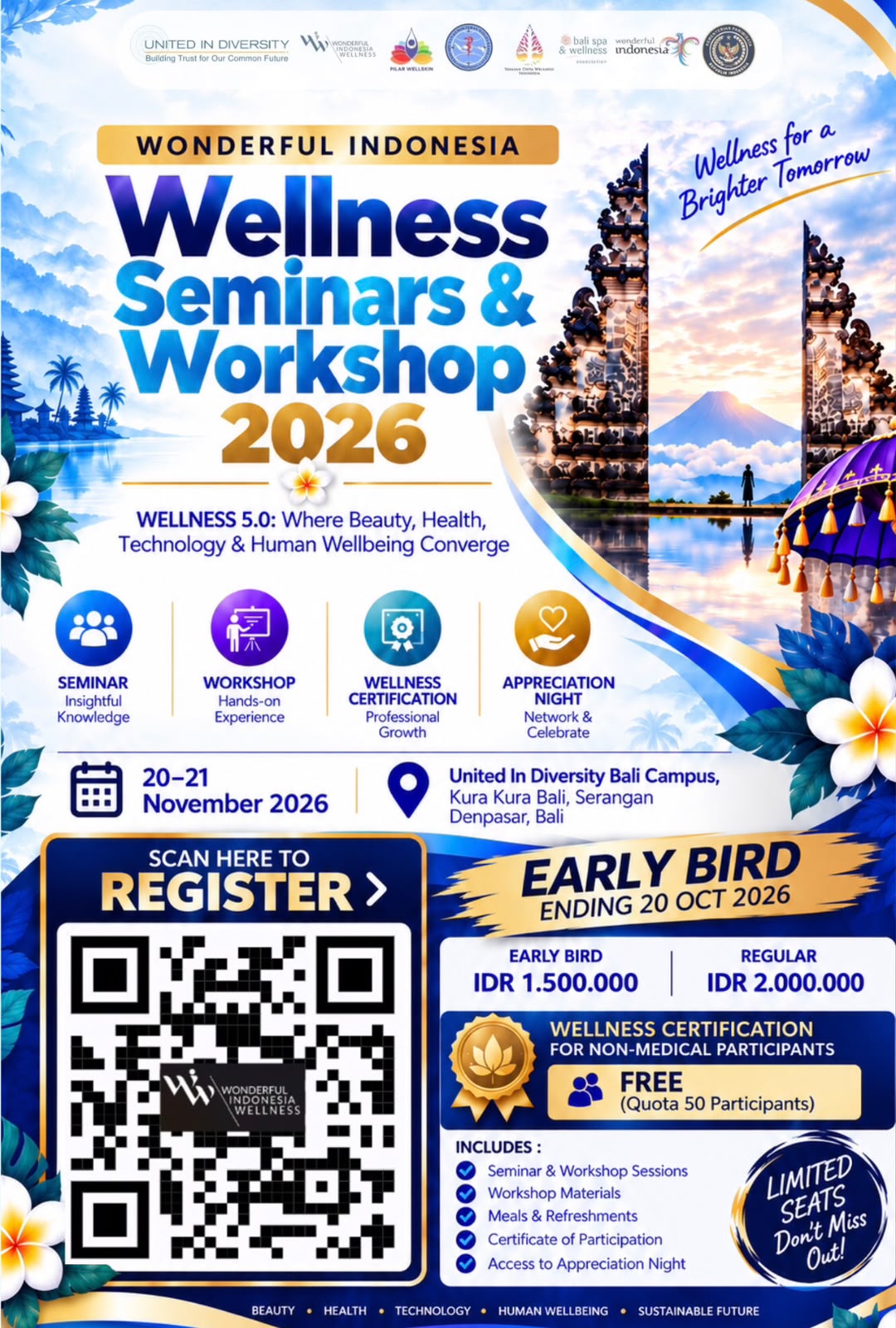 Panduan Cepat Daftar Wonderful Indonesia Wellness Seminars & Workshop 2026